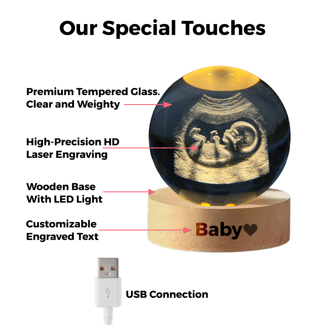 Womb Keepsake Sphere — A Forever Memory in Crystal