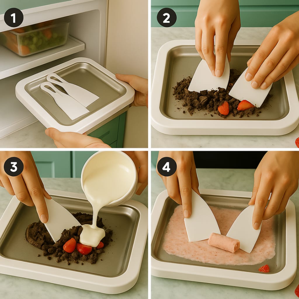 SwirlJoy™ – DIY Rolled Ice Cream Maker Kit