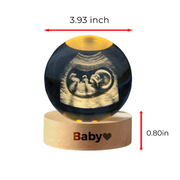 Womb Keepsake Sphere — A Forever Memory in Crystal