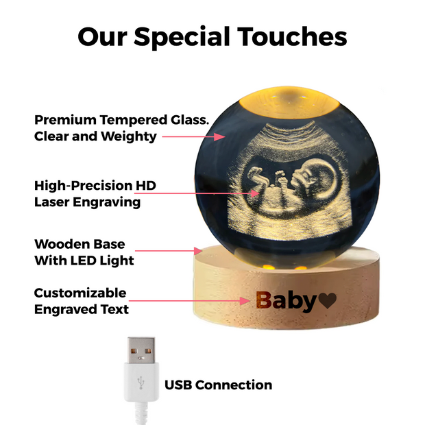 Womb Keepsake Sphere — A Forever Memory in Crystal