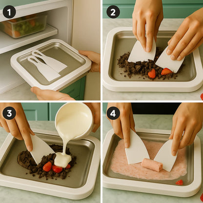 SwirlJoy™ – DIY Rolled Ice Cream Maker Kit